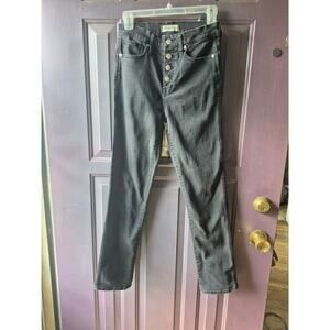 Madewell Stovepipe button fly jeans with lots of stretch womens‎ size 25 or 2